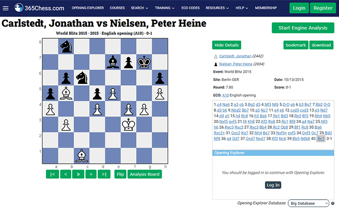 interactive chess trainer 365Chess
